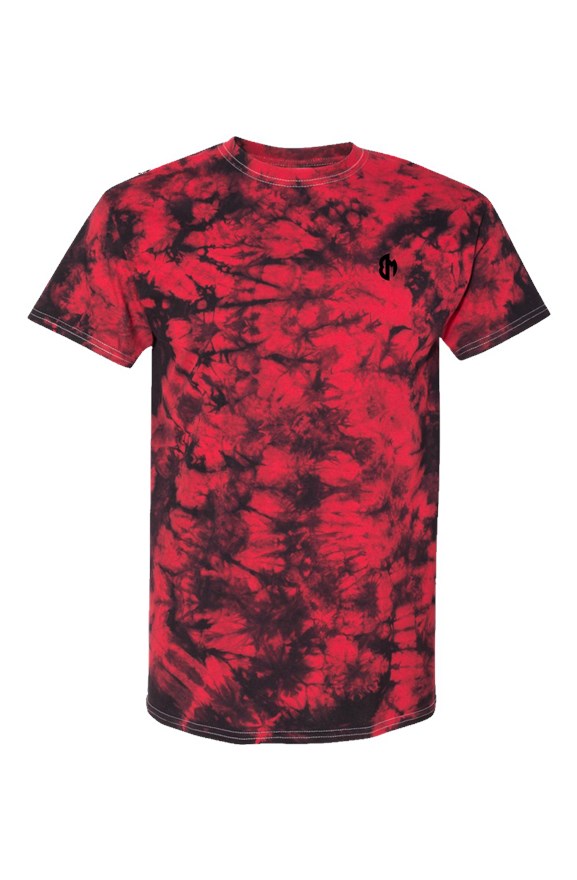 Red Crystal Tie-Dye Tee