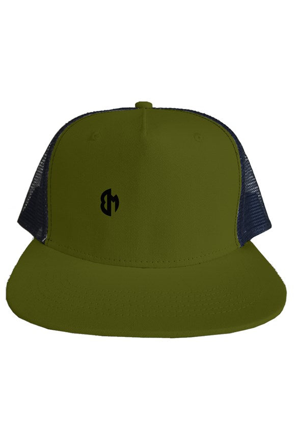 trucker olive mesh hat