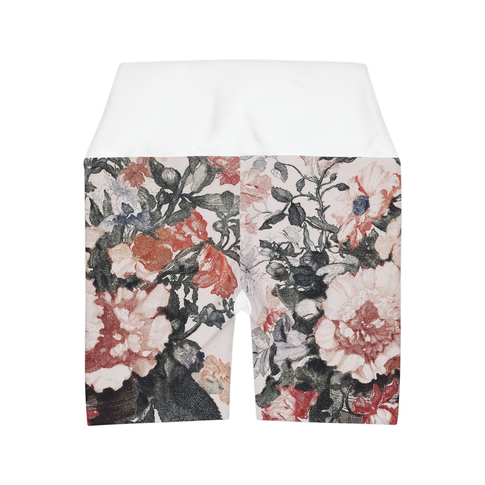 High Waisted Yoga Shorts (AOP)