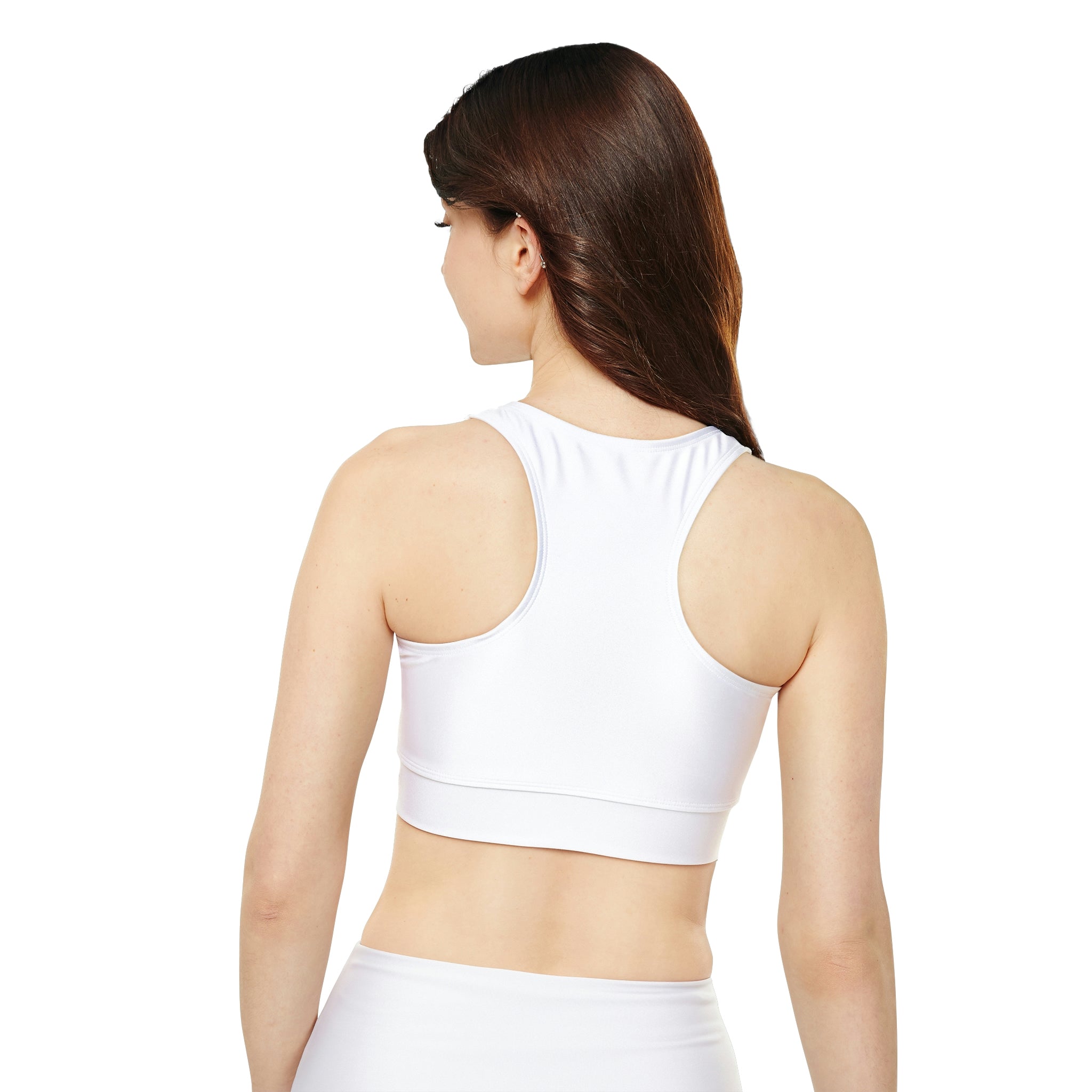 Fully Lined, Padded Sports Bra (AOP)